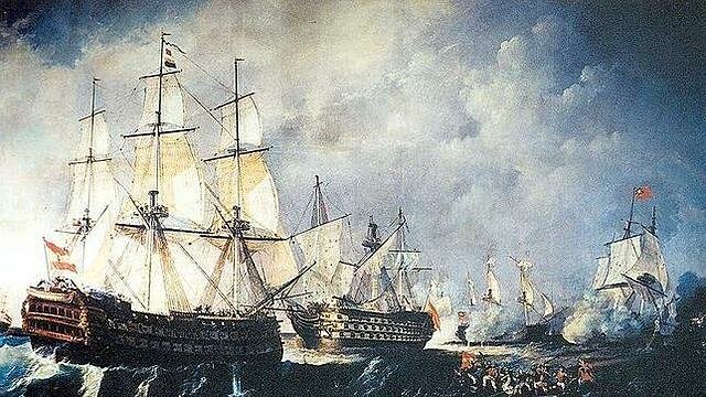 España entra en guerra con Reino Unido. Batalla del cabo de San Vicente