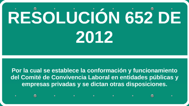 Resolución 652 de 2012