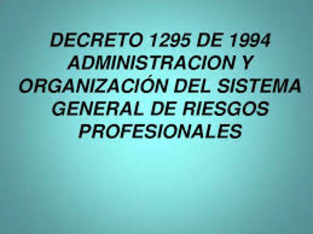 decreto 1295 de 1994