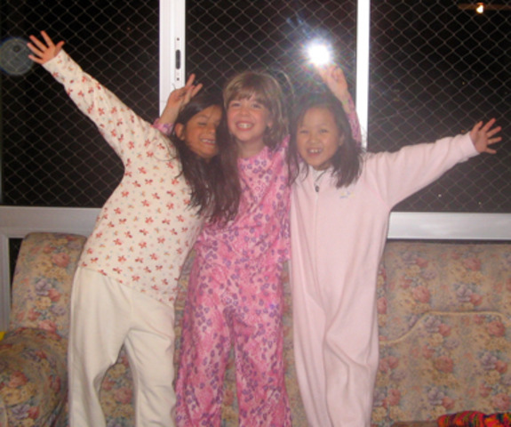 Bruna dormiu fora pela primeira vez