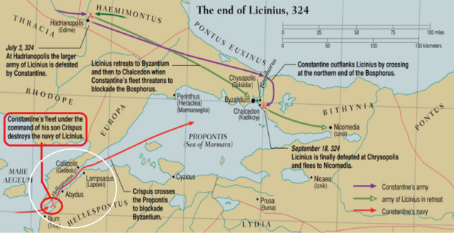 Batallas navales del Helesponto: julio 324