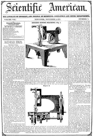 First electric sewing machine