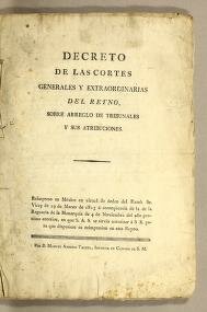 El decreto de las Cortes