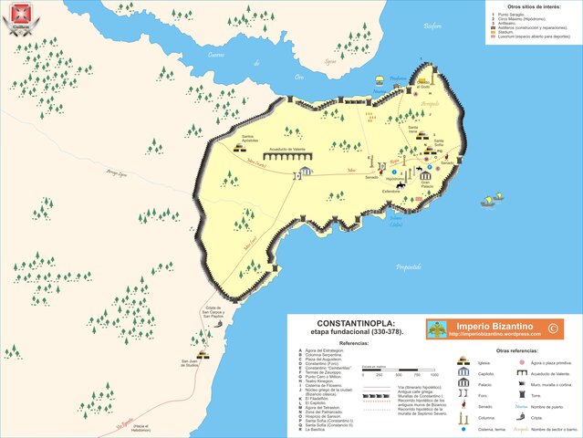De Bizancio a la inauguración de Constantinopla, 11 de mayo de 330