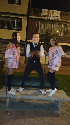 cuando me disfrace con mi papa y mi hermana