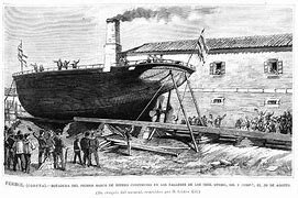 Casco de hierro para barcos y hélices