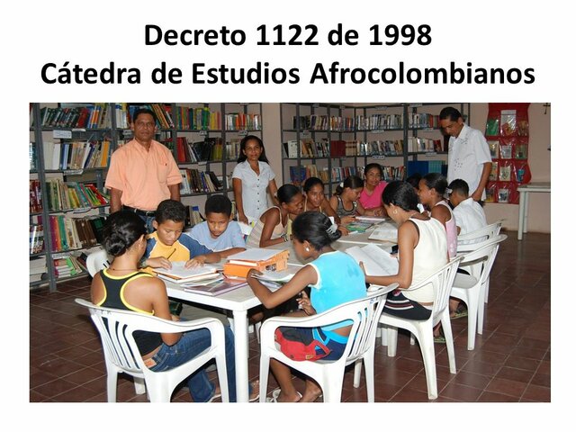 Inclusión de la Cátedra de Estudios Afrocolombianos en los proyectos educativos institucionales