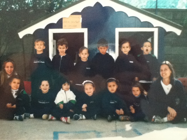 Turma da escola da Júlia com 3 anos