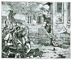 Los insurgentes asaltan la alhóndiga de Granaditas.