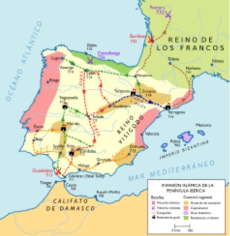 Batalla de Poitiers, los mulsumanes son derrotados por Carlos Martel