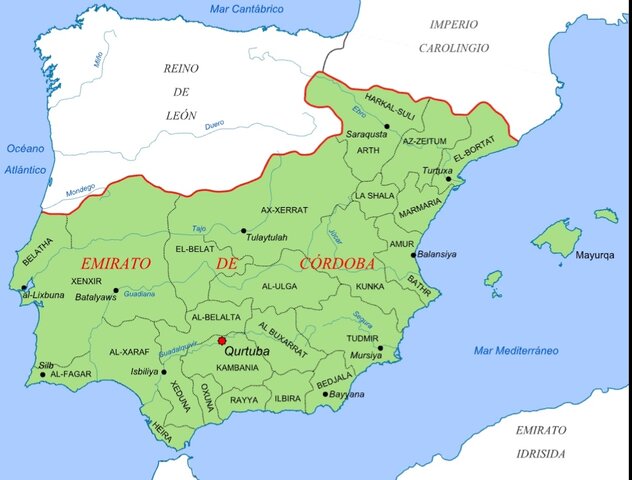 Abderramán I se proclama emir omeya de Al-Ándalus