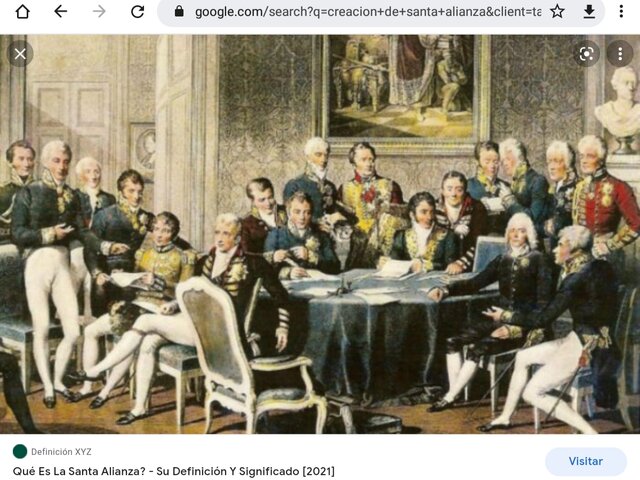 Creacion de Santa Alianza