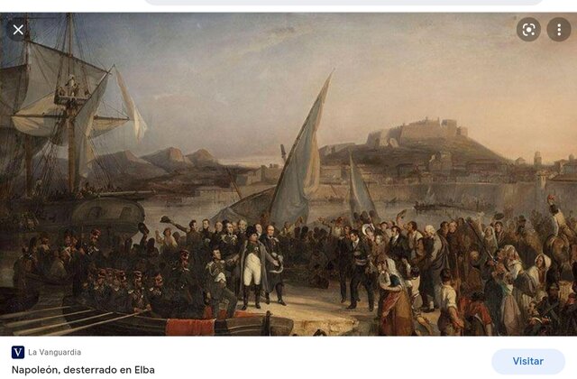 Napoleon se fue de elba