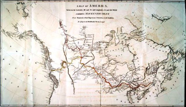 Alexander Mackenzie Charts the Mackenzie River