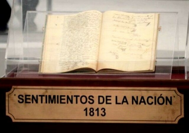 Lectura de los sentimientos de la Nacion