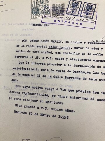 Sol·licitud de permisos d'obertura