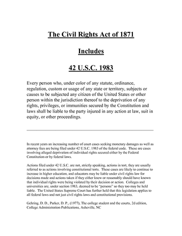 Ku Klux Klan act is passed