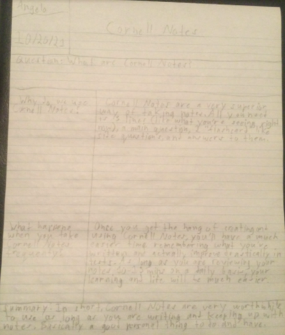 What are Cornell Notes?