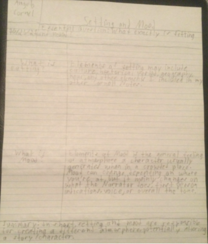 What is Setting and Mood?