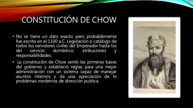 constitución de Chow