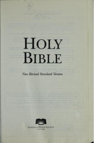 ｛英文｝《新修訂標準版》（New Revised Standard Version；簡稱NRSV）