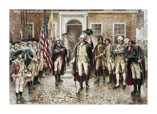 Washington farewells to his officers