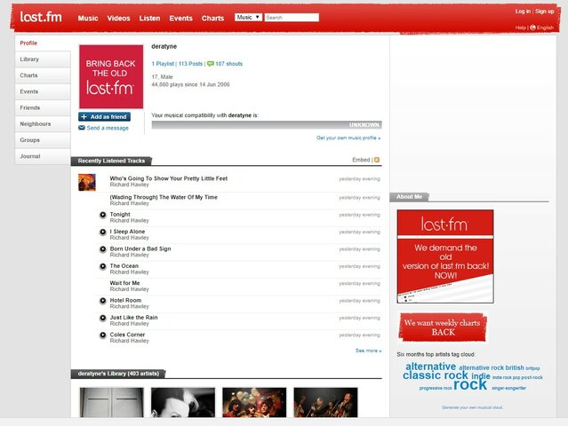 LastFM was one of the first sites devoted to online music.
