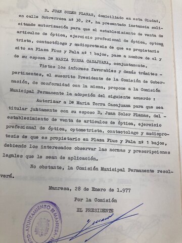 Sol·licitud d'inscripció de Maria Torra com a propietaria