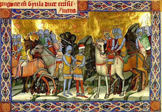 István győzelme anyai nagybátyja, Gyula felett