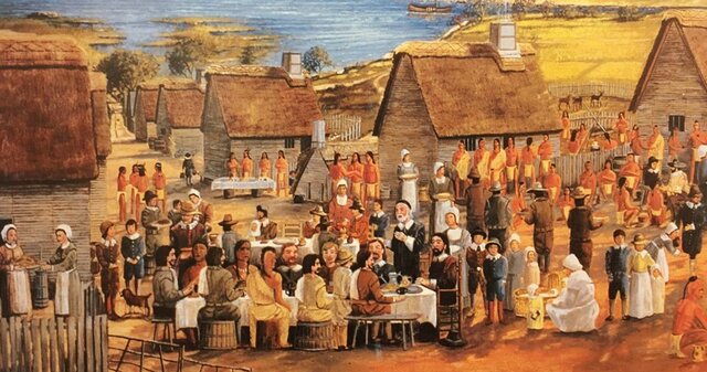 Thanksgiving feast was held