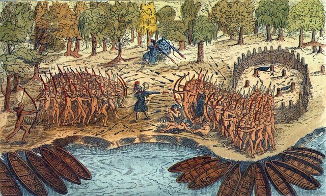 alliance avec les Hurons et les batailles de ticonderoga