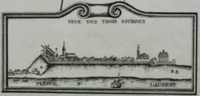 fondation de la ville de trois rivières