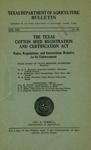 He vetoes Texas seed act