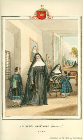 Arrivée des Ursulines et des Augustines