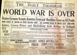 end of world war I