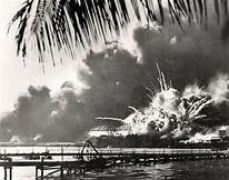 The bombing of Pearl Harbor, December 7, 1941