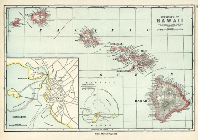Hawaii is organized into a territory
