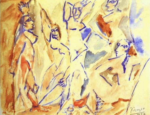 Bozza per Demoiselles d’Avignon