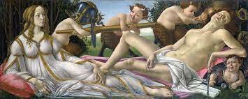 Venus y mart de Sandro Botticelli.