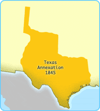 Annexation of Texas (Green) (Political)