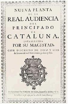 Decretos de Nueva Planta para Mallorca y Cataluña