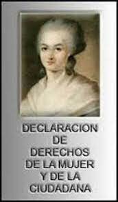 DECLARACIÓN DE LOS DERECHOS DE LA MUJER Y DE LA CIUDADANA