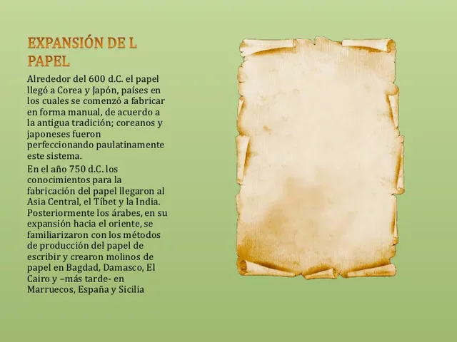 Aparición del papel