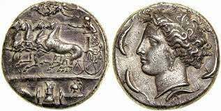 Decadracma de Dionisio de Siracusa