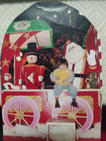Mi primer foto con Santa Claus