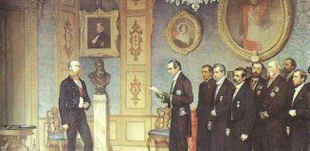 Llegada de Maximiliano de Habsburgo