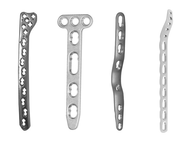 Placas oseas de metal