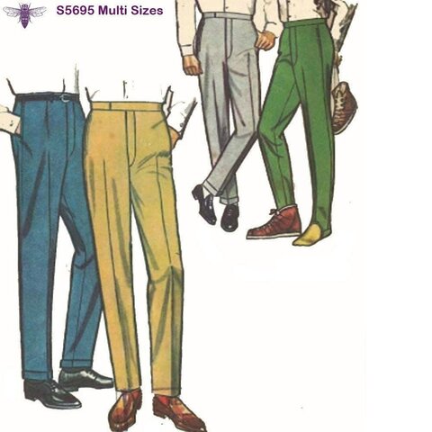 1960-1969 men's trousers