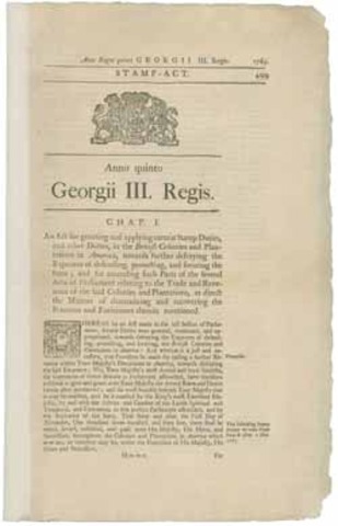 Road to Independence (Stamp Act)