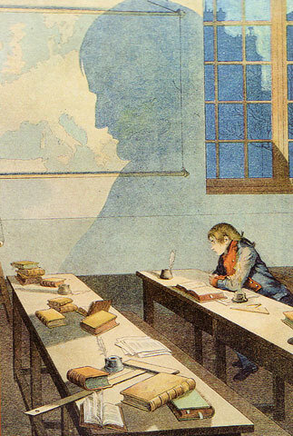 Cadete en la escuela militar